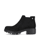 
Graphitschwarze Rieker Damen Chelsea Boots 76884-00 mit einer robusten Profilsohle. Schuh Außenseite