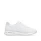Reinweiße remonte Damen Sneaker D1G02-80 mit einem Reißverschluss. Schuh Innenseite.