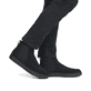 Schwarze Rieker Herren Chelsea Boots U0761-00 mit TR-Sohle mit weichem EVA-Inlet. Schuh am Fuß.