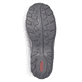 Braune Rieker Herren Slipper 08065-25 mit einer Gummischnürung sowie Ziernähten. Schuh Laufsohle.