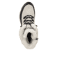Weiße Rieker Damen Schnürstiefel W0066-60 mit wasserabweisender TEX-Membran. Schuh von oben.