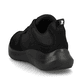 Schwarze Rieker Damen Sneaker Low 42106-00 mit wasserabweisender TEX-Membran. Schuh von hinten.