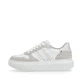 Weiße Rieker Damen Sneaker Low W1200-81 mit flexibler und ultra leichter Sohle. Schuh Außenseite.