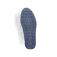 Blaue Rieker Herren Schnürschuhe 11926-14 mit Reißverschluss sowie Löcheroptik. Schuh Laufsohle.