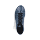 
Blaue Rieker Damen Schnürstiefel N2710-12 mit einer robusten Profilsohle. Schuh von oben