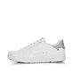 Weiße Rieker Damen Sneaker Low 41902-80 mit super leichter und flexibler Sohle. Schuh Außenseite.