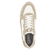 Beige Rieker Herren Sneaker Low U0307-80 mit einer griffigen und leichten Sohle. Schuh von oben.