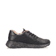 Schwarze Rieker Damen Sneaker Low W0402-00 mit einer ultra leichten Sohle. Schuh Innenseite.