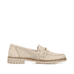 Hellbeige Rieker Damen Loafers 51865-60 mit einer schockabsorbierenden Sohle. Schuh Innenseite