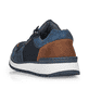 Blaue Rieker Herren Sneaker Low B9006-14 mit Reißverschluss sowie Extraweite H. Schuh von hinten.