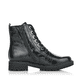 Schwarze remonte Damen Biker Boots D8671-02 mit einer besonders leichten Sohle. Schuh Innenseite