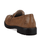 
Nougatbraune Rieker Damen Loafers 51860-24 mit einer schockabsorbierenden Sohle. Schuh von hinten