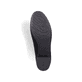 
Graphitschwarze Rieker Damen Stiefeletten 70284-00 mit einem Blockabsatz. Schuh Laufsohle