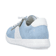 
Himmelblaue Rieker Damen Schnürschuhe 45615-10 mit einer ultra leichten Sohle. Schuh von hinten