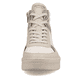 
Vanilleweiße remonte Damen Sneaker D0J71-80 mit einer besonders leichten Sohle. Schuh von vorne.