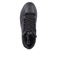 Schwarze Rieker Herren Sneaker High U0460-00 mit strapazierfähiger Sohle. Schuh von oben.