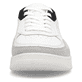 Weiße Rieker Herren Sneaker Low B7806-80 mit TR-Sohle mit weichem EVA-Inlet. Schuh von vorne.