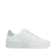 Weiße Rieker Damen Sneaker Low W0704-80 mit einer abriebfesten Sohle. Schuh Innenseite.