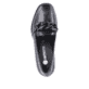 
Tiefschwarze remonte Damen Loafers D0V00-01 mit einer Profilsohle mit Blockabsatz. Schuh von oben