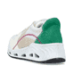 Weiße Rieker Damen Sneaker Low N5240-80 mit flexibler und ultra leichter Sohle. Schuh von hinten.
