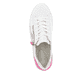 Weiße remonte Damen Sneaker D1C01-80 mit Reißverschluss sowie der Komfortweite G. Schuh von oben.