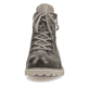 
Khakigrüne remonte Damen Schnürstiefel D7478-54 mit einer dämpfenden Profilsohle. Schuh von vorne.