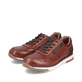 
Rotbraune Rieker Herren Sneaker Low B2010-24 mit Schnürung und Reißverschluss. Schuhpaar schräg.