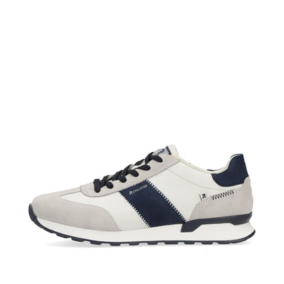 Rieker Herren Sneaker Low stone-grey creamy-white