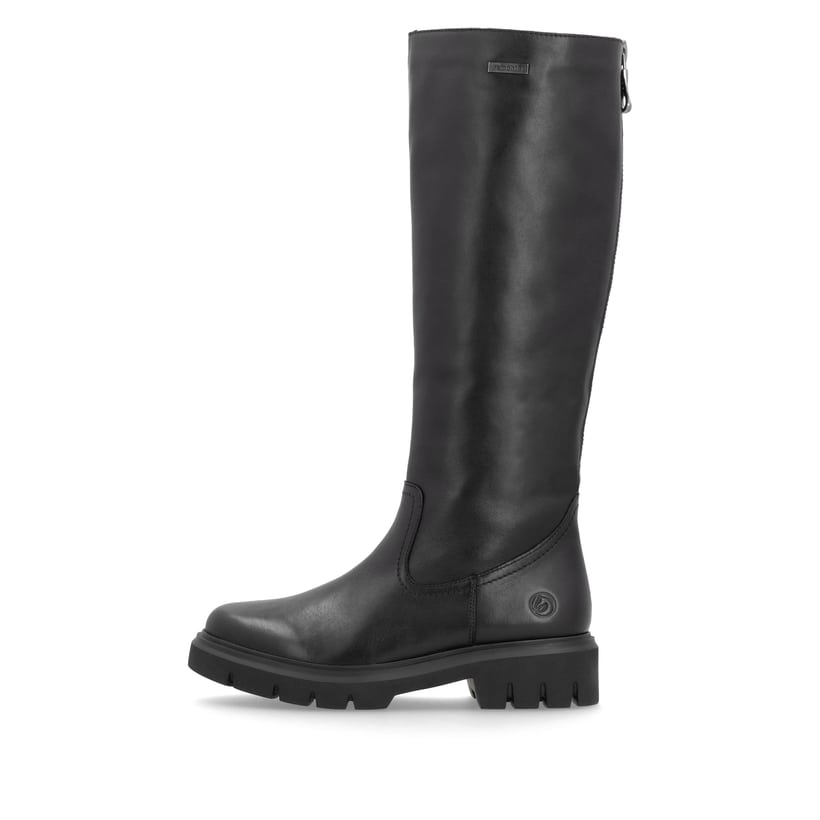 remonte Damen Hochschaftstiefel tiefschwarz