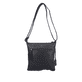 remonte Damen Handtasche Q0626-00 in Tiefschwarz aus Kunstleder mit Reißverschluss. Handtasche Rückseite.