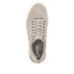 Beige Rieker Herren Sneaker Low U1101-62 mit flexibler und super leichter Sohle. Schuh von oben.