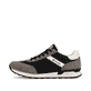 Schwarze Rieker Herren Sneaker Low U0301-00 mit leichter und griffiger Sohle. Schuh Außenseite.