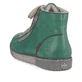
Smaragdgrüne Rieker Damen Schnürschuhe Z1221-53 mit einer robusten Profilsohle. Schuh von hinten