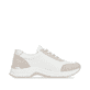 Weiße remonte Damen Sneaker D0G09-81 mit einem Reißverschluss sowie Extraweite H. Schuh Innenseite.