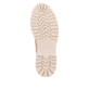
Vanillebeige remonte Damen Schnürstiefel D1B74-60 mit einer dämpfenden Profilsohle. Schuh Laufsohle