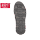 Nachtschwarze Rieker Herren Sneaker Low B0504-00 mit einem Reißverschluss. Schuh Laufsohle.