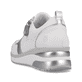
Kristallweiße remonte Damen Sneaker D2409-80 mit einer flexiblen Sohle mit Keilabsatz. Schuh von hinten