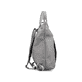 Rieker Damen Rucksack H1548-45 in Mondgrau aus Textil mit Reißverschluss. Rucksack rechtsseitig.