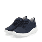 Blaue Rieker Herren Sneaker Low U0503-14 mit ultra leichter und flexibler Sohle. Schuhpaar seitlich schräg.