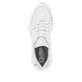 Weiße Rieker Damen Sneaker Low W0606-80 mit leichter und griffiger Sohle. Schuh von oben.
