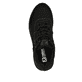 Schwarze Rieker Herren Sneaker Low U0100-00 mit wasserabweisender TEX-Membran. Schuh von oben.