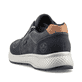 Blaugraue Rieker Herren Sneaker B7613-14 mit einer schockabsorbierenden Sohle. Schuh von hinten.