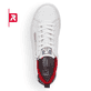 Rieker EVOLUTION Damen Sneaker snow-white true-red