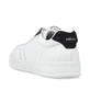 Reinweiße Rieker Herren Sneaker Low B7801-80 mit TR-Sohle mit weichem EVA-Inlet. Schuh von hinten.