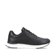 Schwarze Rieker Damen Sneaker Low 42501-00 mit flexibler Sohle. Schuh Innenseite.