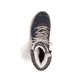 
Ozeanblaue Rieker Damen Schnürstiefel Y9131-14 mit Schnürung und Reißverschluss. Schuh von oben