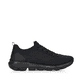 Schwarze Rieker Damen Slipper 40405-00 mit super leichter und flexibler Sohle. Schuh Innenseite.