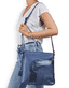 remonte Damen Handtasche Q0705-14 in Königsblau aus Kunstleder mit Reißverschluss. Handtasche getragen.