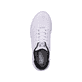 Weiße Rieker Herren Sneaker Low U0501-80 mit flexibler und ultra leichter Sohle. Schuh von oben.
