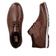 
Holzbraune Rieker Herren Schnürschuhe 10500-24 mit Schnürung sowie einer Profilsohle. Schuhpaar von oben.